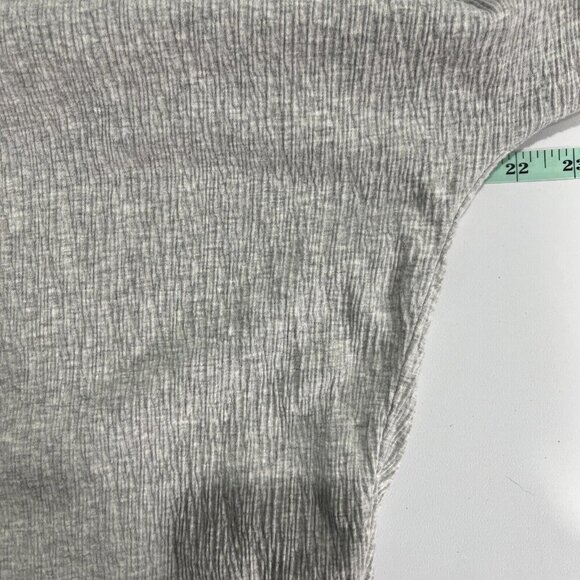 Manduka Womens Performance Yoga Crepe Top Small Scalloped Neck Slouch 3/4 Sleeve - Picture 3 of 5